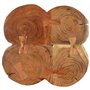 vidaXL Table Basse 36 cm 4 Troncs Bois d'acacia Massif