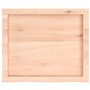 vidaXL Comptoir de Salle de Bain, Dessus d'Armoire avec Bord Vivant, Plan de Travail de Toilette, 60x50x(2-4) cm Bois Massif Non