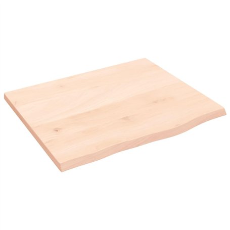 vidaXL Dessus de Table 60x50x2 cm Bois de chêne Massif Non traité