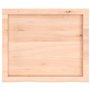 vidaXL Dessus de Table 60x50x(2-4) cm Bois de chêne Massif Non traité, Dessus de Table de Remplacement, Dessus de Table Basse, P