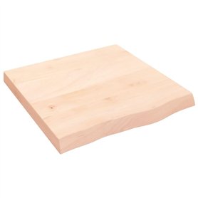 vidaXL Dessus de Table 60x60x(2-6) cm Bois de chêne Massif Non traité