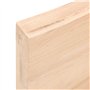 vidaXL Dessus de Table 60x60x(2-6) cm Bois de chêne Massif Non traité, Dessus de Table de Remplacement, Dessus de Table Basse, P