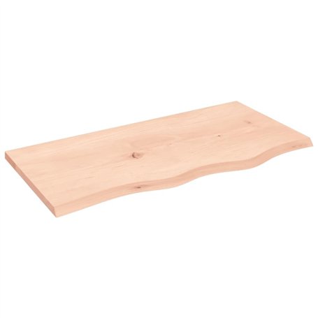 vidaXL Dessus de Table 80x40x2 cm Bois de chêne Massif Non traité