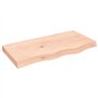 vidaXL Dessus de Table 80x40x(2-6) cm Bois de chêne Massif Non traité