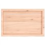 vidaXL Dessus de Table 80x50x(2-6) cm Bois de chêne Massif Non traité, Dessus de Table de Remplacement, Dessus de Table Basse, P