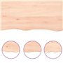vidaXL Dessus de Table 80x50x(2-6) cm Bois de chêne Massif Non traité, Dessus de Table de Remplacement, Dessus de Table Basse, P