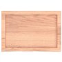 vidaXL Dessus de Table Marron Clair Bois chêne Massif traité, Dessus de Table de Remplacement, Dessus de Table Basse, Planche de