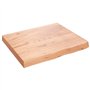 vidaXL Dessus de Table Marron Clair Bois chêne Massif traité