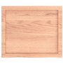 vidaXL Dessus de Table Marron Clair Bois chêne Massif traité, Dessus de Table de Remplacement, Dessus de Table Basse, Planche de