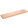 vidaXL Dessus de Table Marron Clair Bois chêne Massif traité