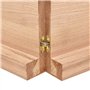 vidaXL Dessus de Table Marron Clair Bois chêne Massif traité, Dessus de Table de Remplacement, Dessus de Table Basse, Dessus de 