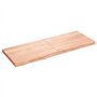 vidaXL Dessus de Table Marron Clair Bois chêne Massif traité