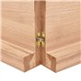 vidaXL Dessus de Table Marron Clair Bois chêne Massif traité, Dessus de Table de Remplacement, Dessus de Table Basse, Dessus de 