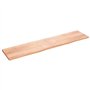 vidaXL Dessus de Table Marron Clair Bois chêne Massif traité