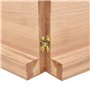 vidaXL Dessus de Table Marron Clair Bois chêne Massif traité, Dessus de Table de Remplacement, Dessus de Table Basse, Dessus de 