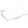 vidaXL Dessus de Bureau Marron foncé 60x40x2 cm Bois chêne traité, Dessus de Table de Remplacement, Dessus de Table Basse, Planc