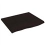 vidaXL Dessus de Bureau Marron foncé 60x50x2 cm Bois chêne traité