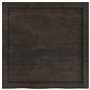 vidaXL Dessus de Table Marron foncé Bois chêne Massif traité, Dessus de Table de Remplacement, Dessus de Table Basse, Planche de