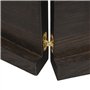 Dessus de table marron foncé bois chêne massif traité