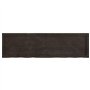 vidaXL Dessus de Table Marron foncé Bois chêne Massif traité, Dessus de Table de Remplacement, Dessus de Table Basse, Dessus de 