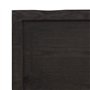 vidaXL Dessus de Table Marron foncé Bois chêne Massif traité, Dessus de Table de Remplacement, Dessus de Table Basse, Dessus de 