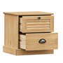 vidaXL Table de Chevet, Armoire de Nuit avec Tiroir, Armoire Latérale, Meuble de Rangement Chambre à Coucher Intérieur, Bois de 