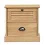 vidaXL Table de Chevet, Armoire de Nuit avec Tiroir, Armoire Latérale, Meuble de Rangement Chambre à Coucher Intérieur, Bois de 