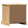 vidaXL Table de Chevet, Armoire de Nuit avec Tiroir, Armoire Latérale, Meuble de Rangement Chambre à Coucher Intérieur, Bois de 