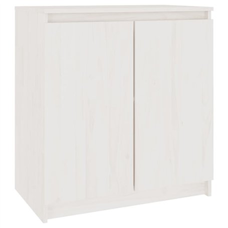 Revera Armoire blanche 60 x 36 x 65 cm en bois massif de pin