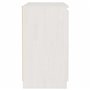 Revera Armoire blanche 60 x 36 x 65 cm en bois massif de pin