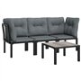 vidaXL Salon de Jardin 4 pcs