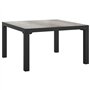 vidaXL Salon de Jardin 4 pcs, Ensemble de Meubles de Terrasse, Mobilier d'Extérieur, Chaise de Patio, Moderne, Noir et Gris Rési