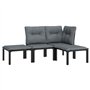 vidaXL Salon de Jardin 4 pcs