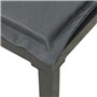 vidaXL Salon de Jardin 4 pcs, Ensemble de Meubles de Terrasse, Mobilier d'Extérieur, Chaise de Patio, Moderne, Noir et Gris Rési