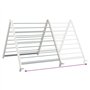 vidaXL Séchoir pour Baignoire Extensible 53-90 cm Aluminium, étendoir à Linge, étendoir à Linge d'intérieur, étendoir à Linge Pl