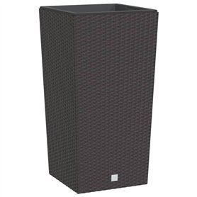vidaXL Jardinière et intérieur Amovible Marron 21/49 L rotin PP