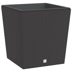 vidaXL Jardinière et intérieur Amovible Marron 37/64 L rotin PP