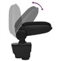 Accoudoir de voiture noir 11x35x(32 49) cm ABS