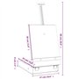 vidaXL Chevalet de Table, Chevalet d'Artiste avec Hauteur et Angle Réglables, Support de Chevalet de Table de Peinture Portable,