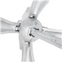 vidaXL Ancre Pliable avec Corde argenté 3,2 kg Fer malléable, Ancre, Ancre de Bateau, Ancre de grappin, Ancre de grappin d'ancra