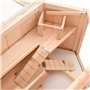vidaXL Cage à Hamster 80x40x43 cm Bois Massif de Sapin, Maison pour Hamster, Cage à Rat, Cage à Gerbille, Cage à Souris, Maison 