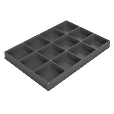 SP TOOLS - SP40494 - Mobiliers d'atelier - Chariots et sièges - Compartiment en polycarbonate 12 compartiments pour 1/2 tiroir -
