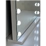Bright Beauty Vanity - Namira - 58x46cm - Miroir de Maquillage avec éclairage - Blanc - Miroir Hollywood - Intensité Variable