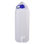 Jerrycanshop Jerrican en plastique (PEHD) 20 l avec robinet - Bidon pour eau et nourriture - Bidon d'eau - 20 l - Plastique (PEH
