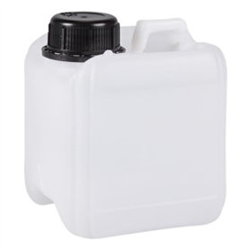 Jerrycanshop Jerrican empilable 1 l Bidon de carburant et d'eau Bidon d'essence en plastique (PEHD) DIN 45 1 l Sans BPA Naturel