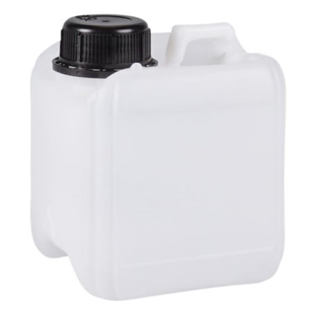 Jerrycanshop Jerrican empilable 1 l Bidon de carburant et d'eau Bidon d'essence en plastique (PEHD) DIN 45 1 l Sans BPA Naturel
