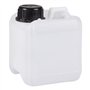 Jerrycanshop Jerrican empilable 1 l Bidon de carburant et d'eau Bidon d'essence en plastique (PEHD) DIN 45 1 l Sans BPA Naturel