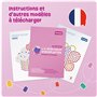 Smowo® Plaques de perles à repasser de 10 mm - Motif monde féérique - Lot de 4 plaques à emboîter et modèles - Licorne, princess