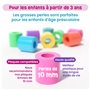 Smowo® Plaques de perles à repasser de 10 mm - Motif monde féérique - Lot de 4 plaques à emboîter et modèles - Licorne, princess
