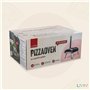 LIVIN' Four à pizza en bois – Thermomètre intégré et pierre à pizza en bois incluse – Machine à pizza en acier inoxydable pour d